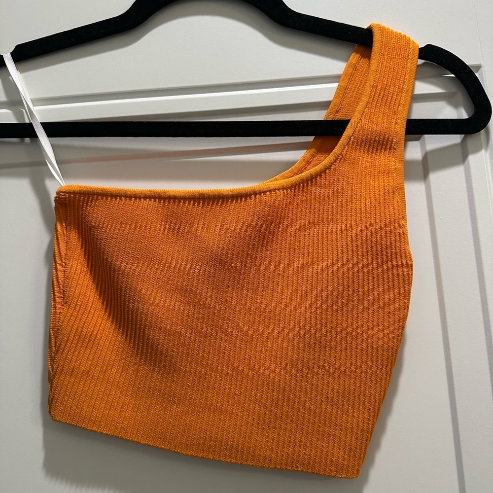 Aritzia Sculpt Knit one shoulder tank